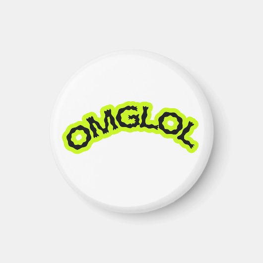 OMGLOL Retro 2000s Magnet – Fun & Playful (Vorne)