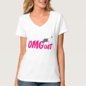 OMGoat Alpine Goat the Goat Lovers OMG in Pink T-Shirt (Vorderseite)