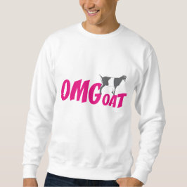 OMGoat LaMancha Goat the Goat Lovers OMG in Pink Sweatshirt