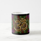 OMgrün und -gold Kaffeetasse (Mittel)