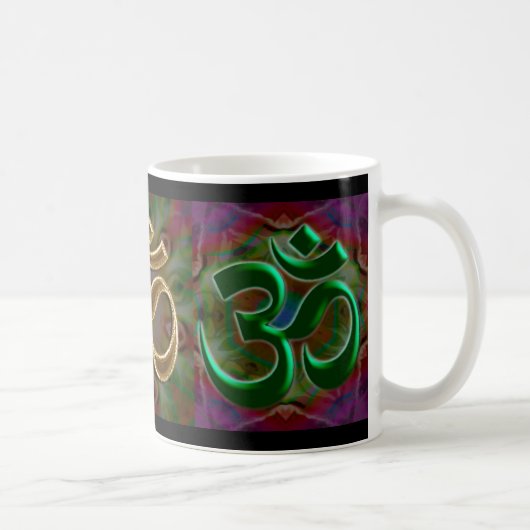 OMgrün und -gold Kaffeetasse (Rechts)