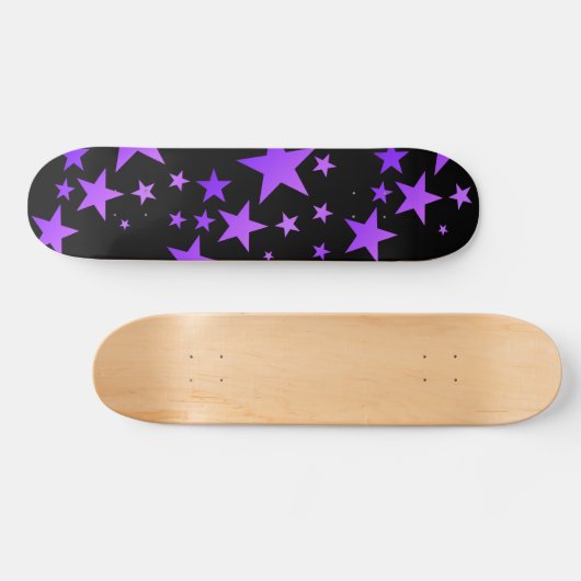 OMGSTARS! IRIDESCENT LILA SKATEBOARD (Horizontal)
