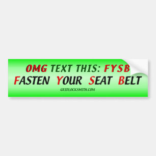 OMGtextFYSB Autoaufkleber