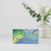 Omilu (Bluefin Trevally) Visitenkarte (Stehend Vorderseite)