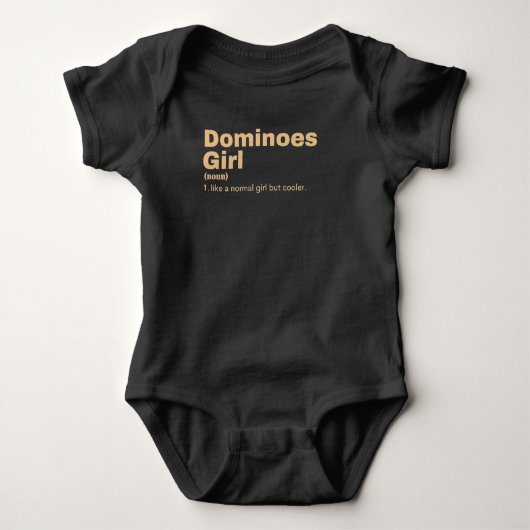 Ominoes Girl - Dominoes Baby Strampler (Vorderseite)