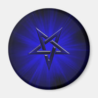 Ominous Blue Inverted Pentagram