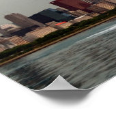 Ominous Chicago Skyline Poster (Ecke)