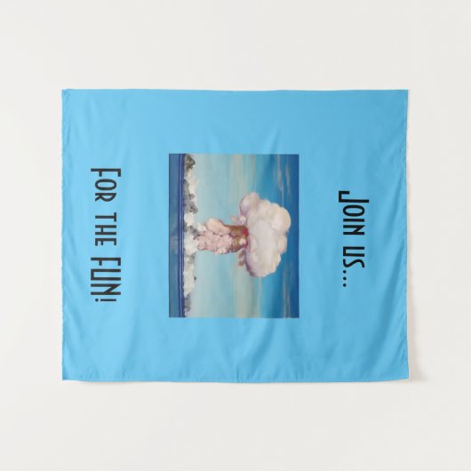 Ominous Nuke Tapestry Wandteppich (Vorderseite (Horizontal))