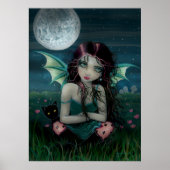 Ominously Sweet Vampire Fairy and Cat Poster (Vorne)