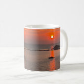 Omis Croatia Sunset Orange Sky Kaffeetasse (VorderseiteRechts)