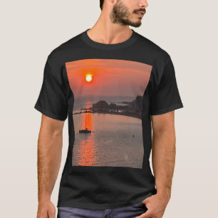 Omis Croatia Sunset Orange Sky T-Shirt