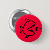 Omm Name Button: bloodyfish Button (Vorne & Hinten)