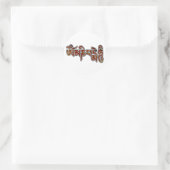 OmManiPadmeHum Runder Aufkleber (Tasche)