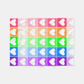 Ommbre Hearts Fleecedecke (Vorderseite (Horizontal))