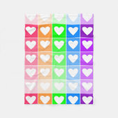 Ommbre Hearts Fleecedecke (Vorderseite)