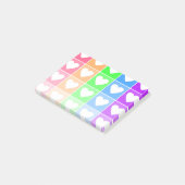 Ommbre Hearts Post-it Klebezettel (angewinkelt)