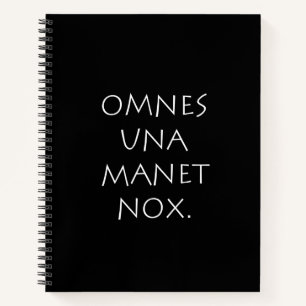 Omnes Una Manet Nox Notizblock