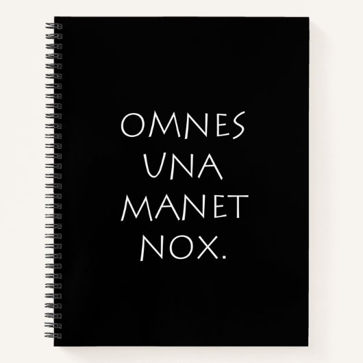 Omnes Una Manet Nox Notizblock (Vorderseite)