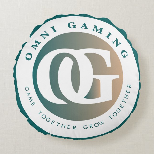 Omni Gaming Round Pillow Rundes Kissen (Vorderseite)