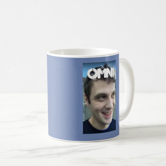 Omni Michael Tassenblau Kaffeetasse (VorderseiteRechts)