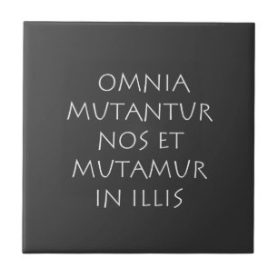 Omnia mutantur nos et mutamur in illis fliese
