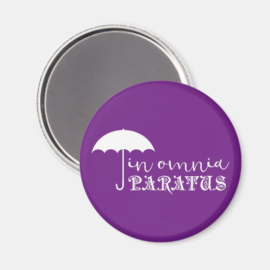 Omnia Paratus Magnet (Vorderseite/Rückseite)