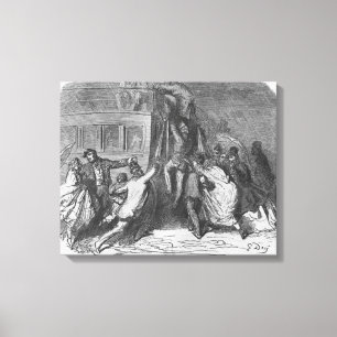 Omnibus Bastille Leinwanddruck