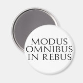 Omnibus-Modus in Rebus Magnet (Vorderseite/Rückseite)