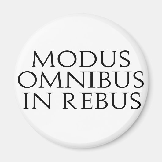 Omnibus-Modus in Rebus Magnet (Vorne)