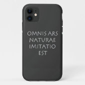 Omnis ars naturae imitatiatio est Case-Mate iPhone hülle (Rückseite)