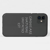 Omnis ars naturae imitatiatio est Case-Mate iPhone hülle (Rückseite (Horizontal))
