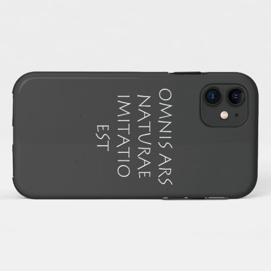 Omnis ars naturae imitatiatio est Case-Mate iPhone hülle (Rückseite (Horizontal))