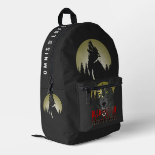 Omnis Vir Lupus   Bedruckter Rucksack