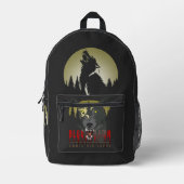 Omnis Vir Lupus | Bedruckter Rucksack (Vorderseite)