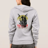 Omnis vir Lupus | Frauen in Vollkorb Hoodie (Rückseite)