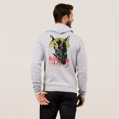 Omnis vir Lupus | Herren Voll-Zip Hoodie (Schwarz voll)
