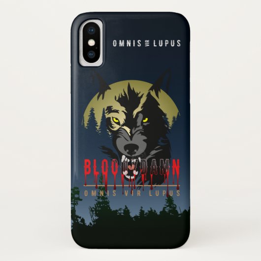 Omnis vir Lupus ( Jeder ist Wolf ) | Case-Mate iPhone Hülle (Rückseite)