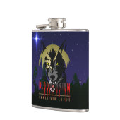 Omnis vir Lupus | Vinyl Wrapped Flask Flachmann (Links)