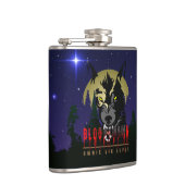 Omnis vir Lupus | Vinyl Wrapped Flask Flachmann (Rechts)