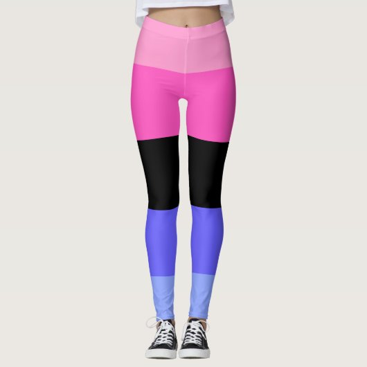 Omnisexual Pride Flag Leggings (Vorderseite)