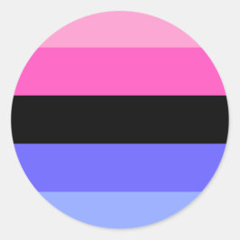 Omnisexual Pride Flag  Runder Aufkleber