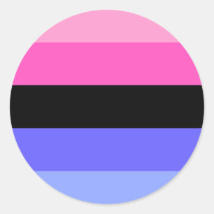 Omnisexual Pride Flag  Runder Aufkleber