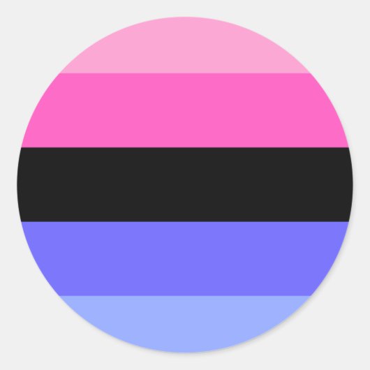 Omnisexual Pride Flag  Runder Aufkleber (Vorderseite)