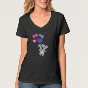 Omnisexuelle Flagge Ballon Herzen Stolz Lgbtq Koal T-Shirt