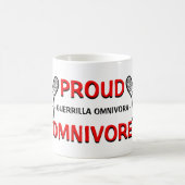 Omnivore-Slogan Kaffeetasse (Mittel)