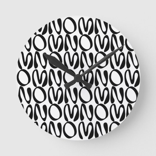 OMNOMNOM 1 RUNDE WANDUHR (Vorderseite)
