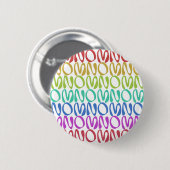 OMNOMNOMNOM 3 Regenbogen 1 Button (Vorne & Hinten)