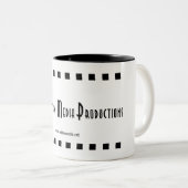 OMP schwarzes Logo Zweifarbige Tasse (VorderseiteRechts)
