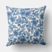 Omphalodes Blue & Skydiver Blue Wedding Keepsake Kissen (Rückseite)