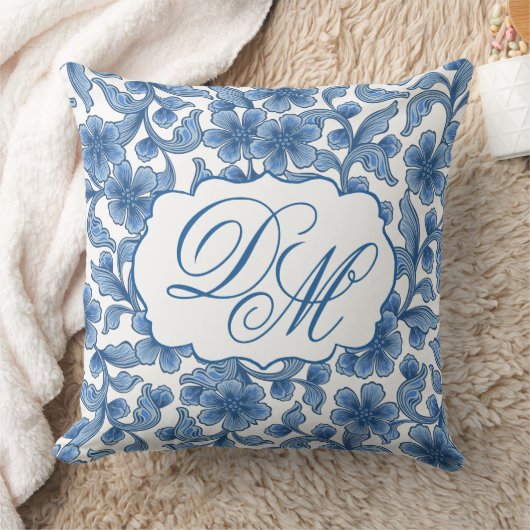 Omphalodes Blue & Skydiver Blue Wedding Keepsake Kissen (Decke)